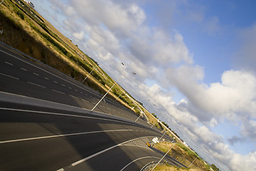 Image showing Cloudscape over the highway