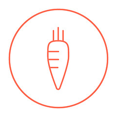 Image showing Carrot line icon.