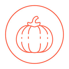 Image showing Pumpkin line icon.