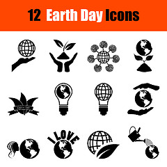Image showing Set of Earth day icons