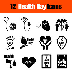 Image showing Set of Health day icons