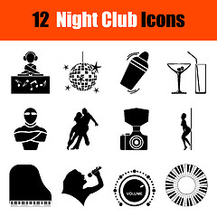 Image showing Set of Night club icons