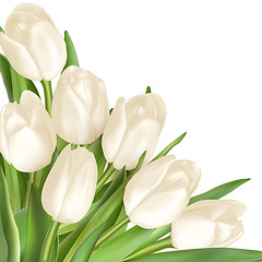 Image showing Tulips decorative background. EPS 10