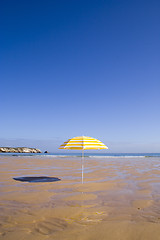 Image showing parasol at the beach