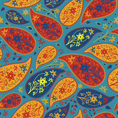 Image showing Seamless Paisley Pattern