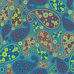 Image showing Seamless Paisley Pattern