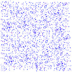 Image showing Blue Confetti Isolated