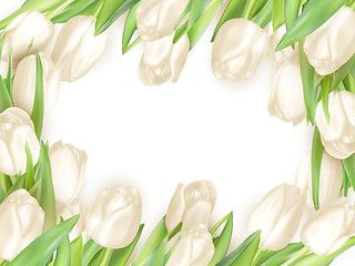 Image showing Tulips decorative background. EPS 10