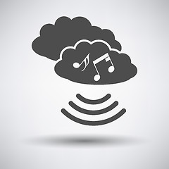 Image showing Music cloud icon