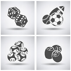 Image showing Gambling icon set