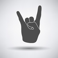 Image showing Rock hand icon