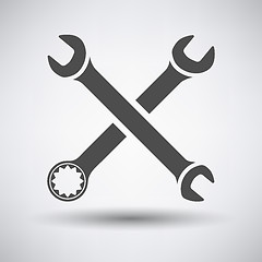 Image showing Crossed wrench  icon