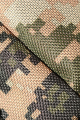 Image showing Close up of military uniform fabric.