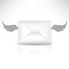 Image showing Envelope and Wings