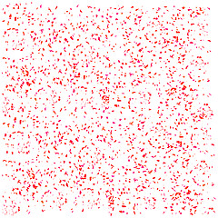 Image showing Red Confetti Isolated