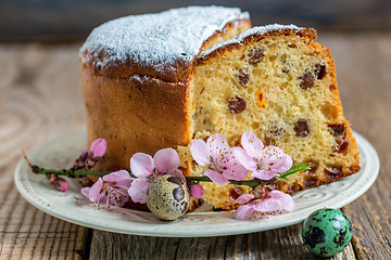 Image showing Easter baking and colorful eggs.