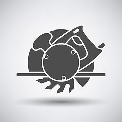 Image showing Circular saw icon