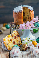 Image showing Easter cakes and eggs.