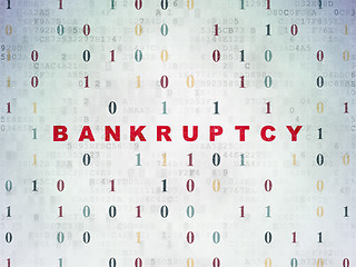 Image showing Business concept: Bankruptcy on Digital Paper background