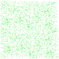 Image showing Green Confetti Isolated