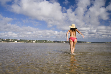 Image showing Fun at the beach