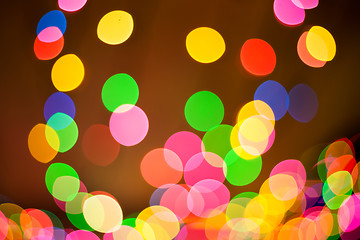 Image showing Abstract Bokeh blurred color light can use background