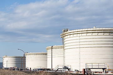 Image showing OIl Tank in industrial factory
