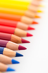 Image showing Group of Colour pencils 