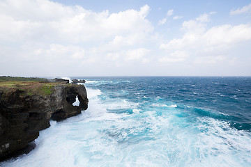 Image showing Manzamo Cape in Okinawa, Japan