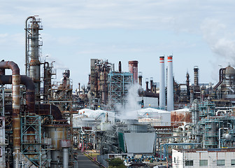 Image showing Petrochemical industrial plant at kawasaki
