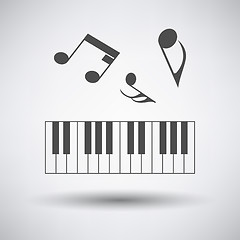 Image showing Piano keyboard icon