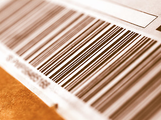 Image showing  Barcode picture vintage