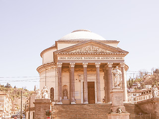 Image showing Gran Madre church Turin vintage