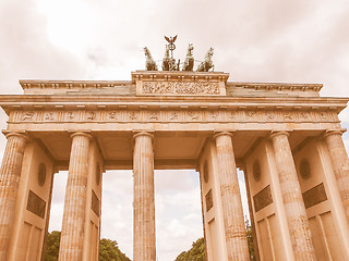Image showing Brandenburger Tor Berlin vintage