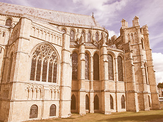 Image showing Canterbury Cathedral vintage