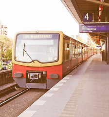 Image showing  Subway train vintage