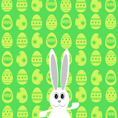 Image showing Easter Bunny. Greeting Card.