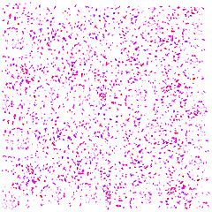 Image showing Pink Confetti Isolated