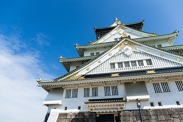 Image showing Traditional Osaka castle 