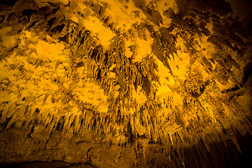 Image showing Stalactites inside cave