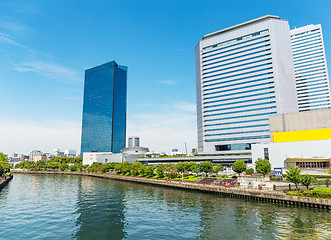 Image showing Osaka cityscape