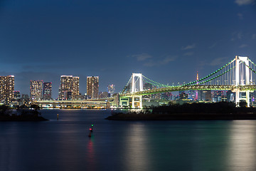 Image showing Tokyo city at night