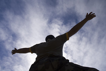 Image showing embracing the sky