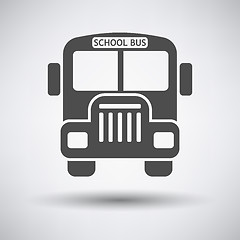 Image showing School bus icon