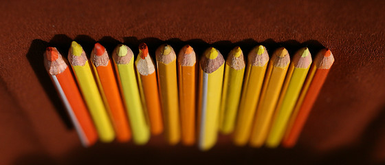 Image showing colored wood pencils