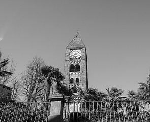 Image showing Santa Maria della Stella Church in Rivoli in black_and_white