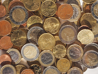 Image showing Euro coins background