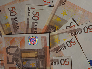 Image showing Fifty Euro notes