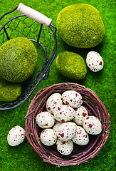 Image showing decorative painted Easter eggs