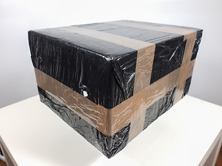 Image showing Black packet parcel